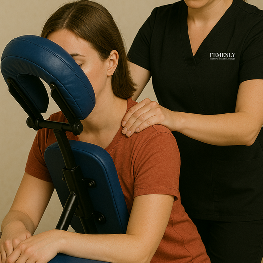 Masaje de 10 minutos en cuello y hombros